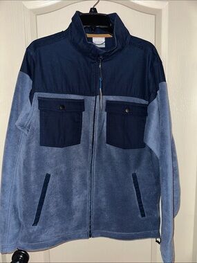 COLUMBIA MENS MEDIUM STEENS MOUNTAIN NOVELTY FLEECE JACKET